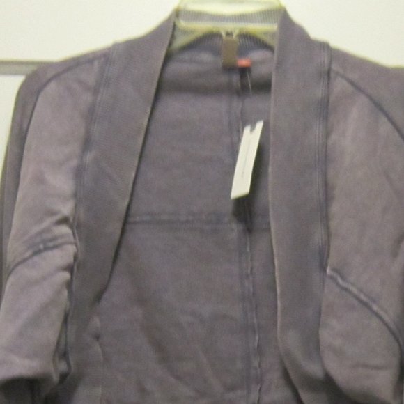 size small or medium Pilcro Cropped Cotton Shrug grayish-lavender - Picture 2 of 8